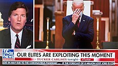 Vlivný moderátor stanice Fox News Tucker Carlson (3. ervna 2020)