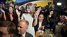 Estonská premiéra Kaja Kallasová a její liberální Reformní strana vítzí v...
