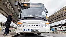 Autobusové nádra�í v Pardubicích.