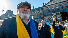 Místopedseda Evropské komise Frans Timmermans v Amsterdamu na demonstraci na...