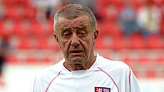 Josef Vojta na charitativním exhibi�ním utkání mezi �eskem a Slovenskem.