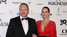 Michal Dvo�ák a Lucie Dvo�áková alias DJ Lucca na udílení cen �eský lev (Praha,...