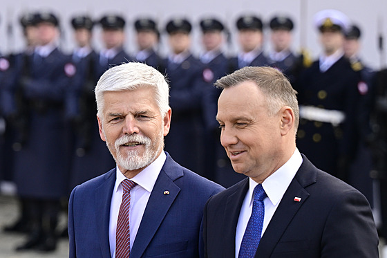 Nový �eský prezident Petr Pavel zahájil náv�t�vu Polska, kterou uskute��uje na...