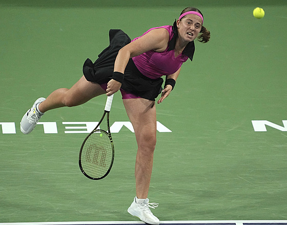 Lotyka Jelena Ostapenková na turnaji v Indian Wells