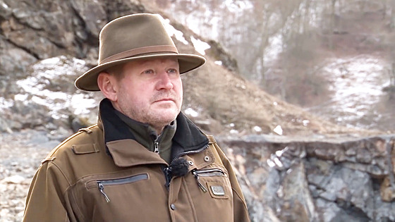 Ob�alovaný bývalý �éf Lesní správy Lány Milo� Balák na archivním záb�ru