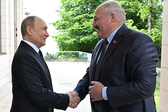 Ruský prezident Vladimir Putin se sešel s běloruským vůdcem Alexandrem...