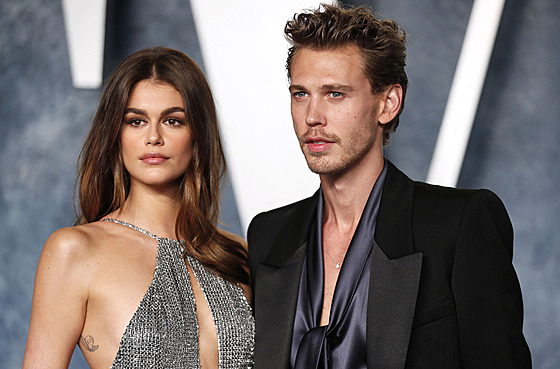 Kaia Gerberová a Austin Butler (Los Angeles, 12. b�ezna 2023)