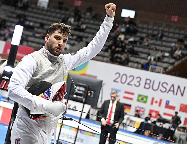 Choupenitch skončil šestý na šermířské Grand Prix v Koreji