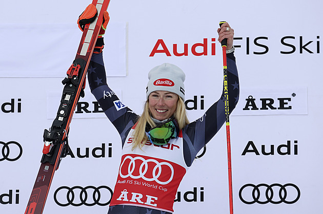 Shiffrinová ovládla obří slalom v Aare a vyrovnala Stenmarkův rekord