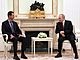 Syrský prezident Baár Asad na setkání se svým ruským protjkem Vladimirem...