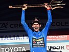 Slovinský cyklista Primo Rogli slaví triumf v závodu Tirreno-Adriatico