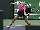 eská tenistka Petra Kvitová bhem osmifinále turnaje v Indian Wells.