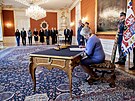 Jana Vohralíková, vedoucí Kanceláe prezidenta republiky pi jmenování  nového...