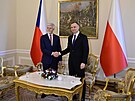 Soukromé setkání prezident Petra Pavla a Andrzeje Dudy. (16. bezna 2023)