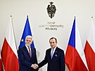 Prezident Petr Pavel se na návtv Polska seel s pedsedou Senátu Tomaszem...