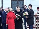 Prezident Pavel se na první oficiální zahraniní cest seel s aputovou