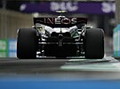 Lewis Hamilton bhem kvalifikace na Velkou cenu Saúdské Arábie