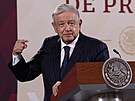 Mexický prezident Andrés Manuel López Obrador (23. února 2023)