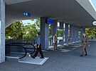 Vizualizace podoby nov eleznin stanice v Kladn
