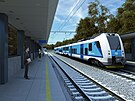Vizualizace podoby nov eleznin stanice v Kladn