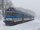 Spný vlak 1862 (Hradec Králové hl .n  Broumov) a motorový vz ady 854 plus...