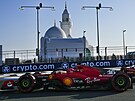 Charles Leclerc z Ferrari bhem tréninku na VC Saúdské Arábie v Didd.