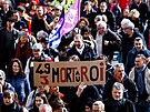 Protesty proti dchodové reform ve Francii pokraují. (18. bezna 2023)