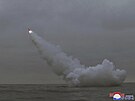 Severní Korea odpálila z ponorky dv stely s plochou dráhou letu. Údajný test...