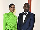 Sabrina Dhowre Elba a Idris Elba na udílení cen Oscar (Los Angeles, 12. b�ezna...