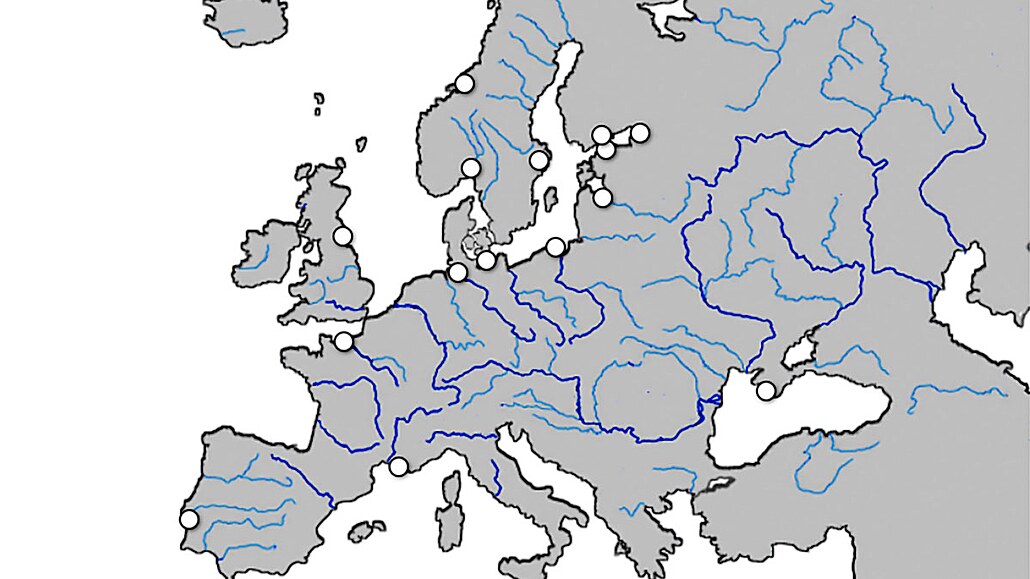 Slepá mapa Evropy. Poznáte �eky, m�sta a hory na�eho sv�tadílu?