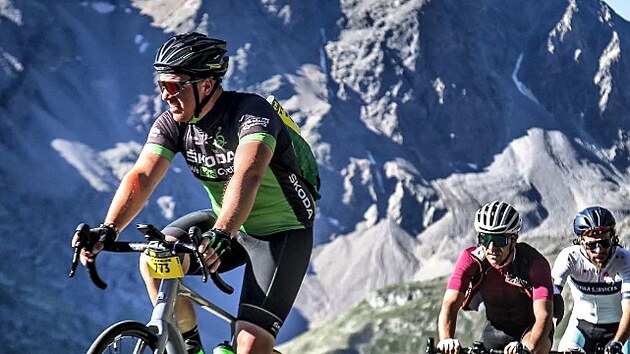 Michal Kamermeier během závodu L'Etape by Tour de France, pořádaného na trase nejslavnějšího etapového závodu světa.