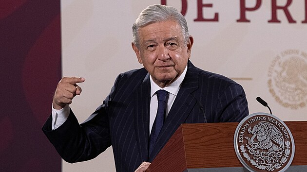 Mexick� prezident Andr�s Manuel L�pez Obrador (23. �nora 2023)