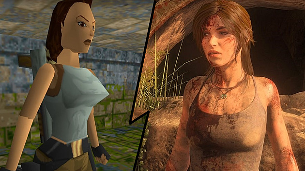 Lara Croft koláž
