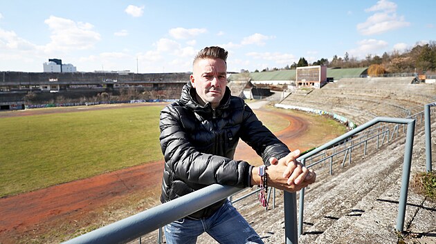 Bývalý fotbalista Petr Švancara bojuje za fotbalový stadion za Lužánkami.