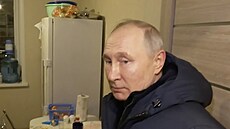 Vladimir Putin navtívil okupovaný Mariupol. (19. bezna 2023)