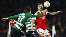 Kapitán Arsenalu Granit Xhaka v utkání proti Sportingu Lisabon. | na serveru Lidovky.cz | aktuální zprávy