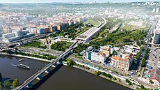 Vizualizace nové eleznice mezi Prahou-Masarykovým nádraím a Prahou-Dejvicemi