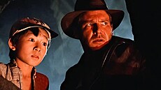 Ke Huy Quan (vlevo a Harrison Ford ve snímku Indiana Jones a Chrám zkázy (1984)