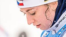Jessica Jislová ped pátením sprintem v Holmenkollenu.