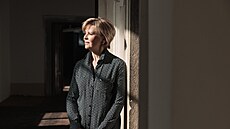 Eva Pavlová, man�elka prezidenta Petra Pavla. (14. b�ezna 2023)