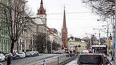 P�estavba �erveného kostela v Olomouci se chýlí ke konci.