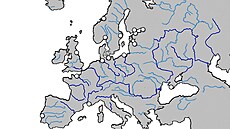 Slepá mapa Evropy. Poznáte řeky, města a hory našeho světadílu?