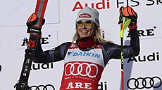 Mikaela Shiffrinová, vítzka slalomu v Aare