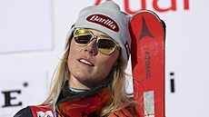 Mikaela Shiffrinová, vítězka slalomu v Aare