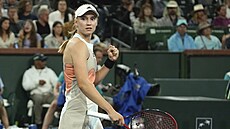 Jelena Rybakinová v semifinále turnaje v Indian Wells.
