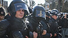 Protivládní demonstrace v Moldavsku (12. bezna 2023)