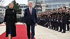 Prezident Petr Pavel se v Bratislav seel s hlavou Slovenska Zuzanou aputovou.