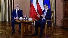Prezident Petr Pavel se v druhý den oficiální návtvy v Polsku seel s...
