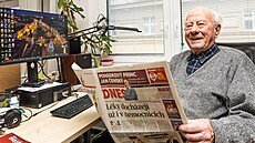 Korektor Ji�í Zahálka pracuje v královéhradecké redakci MF DNES ji� �tvrt...