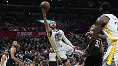 Steph Curry b�hem zápasu proti Los Angeles.